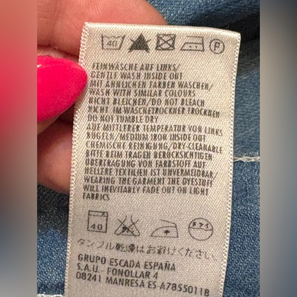 Escada “Kate” Women's Light Blue Boot Cut Jeans - Picture 9 of 15